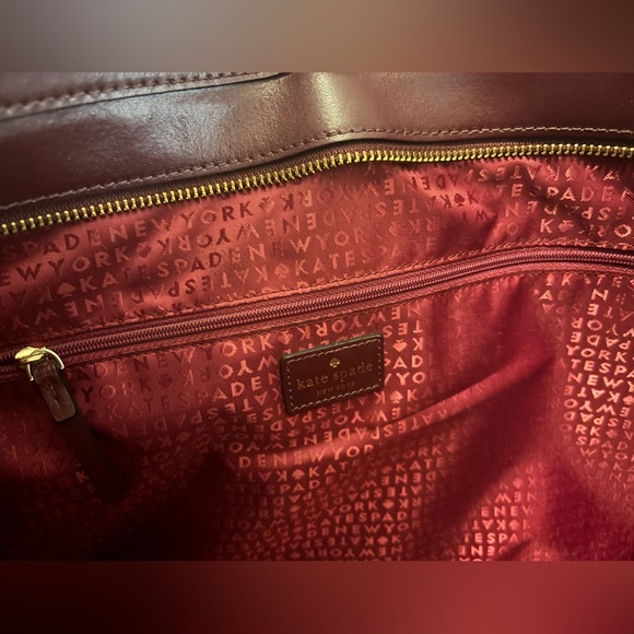 Large Merlot Kate Spade Purse - Picture 2 of 16